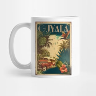 Guyana Vintage Travel Art Poster Mug